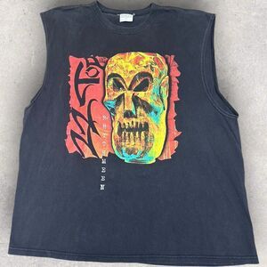 Vtg ZZ Top Rhythmeen Tour Rock Band Concert‎ Graphic Tank Top T Shirt XL